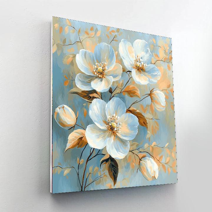 Leonardo Da Vinci Inspired Fleeting Blossoms  Paint By Number