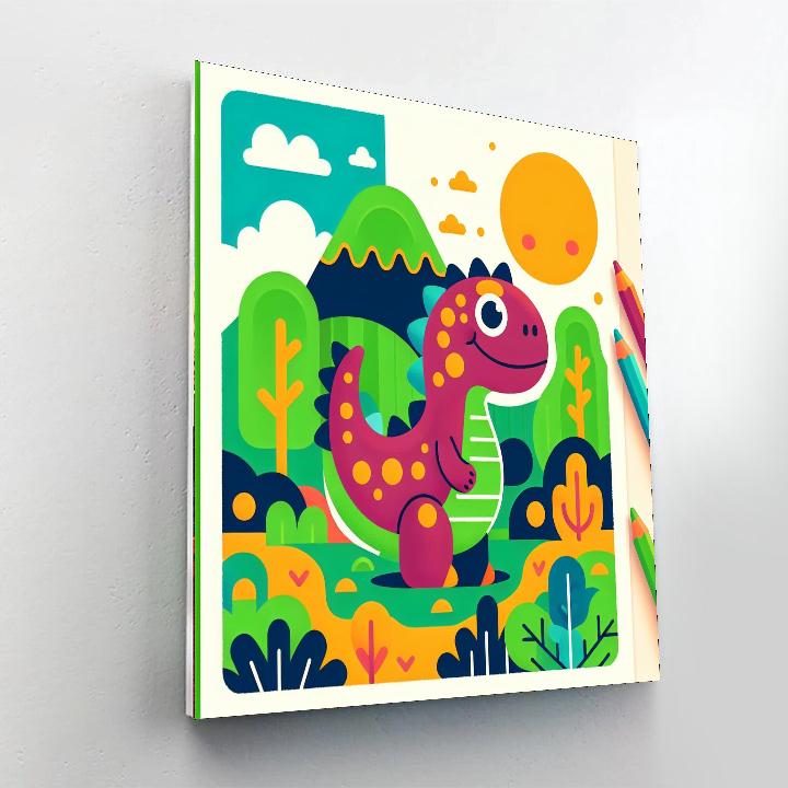 Gigglesaurus Adventure Painting By Numbers Kit