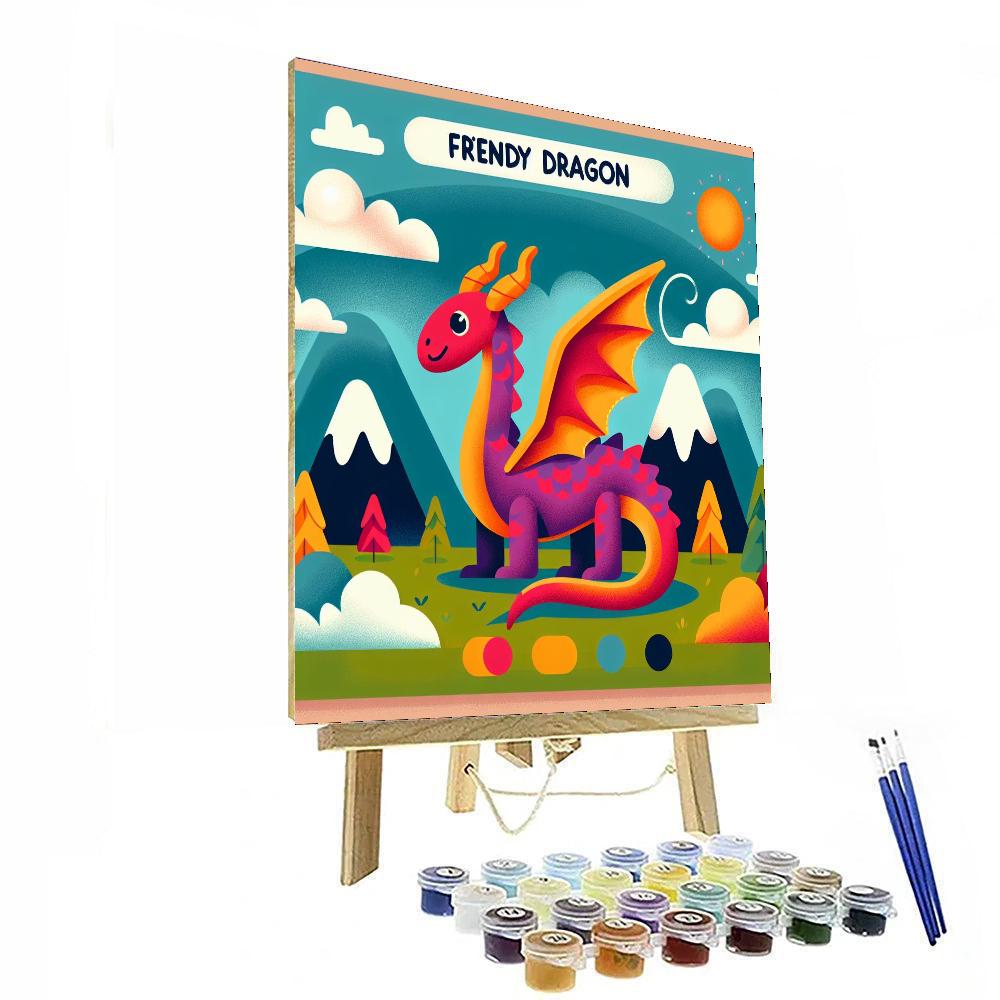 Mystical Dragon Encounter DIY Paint By Numbers