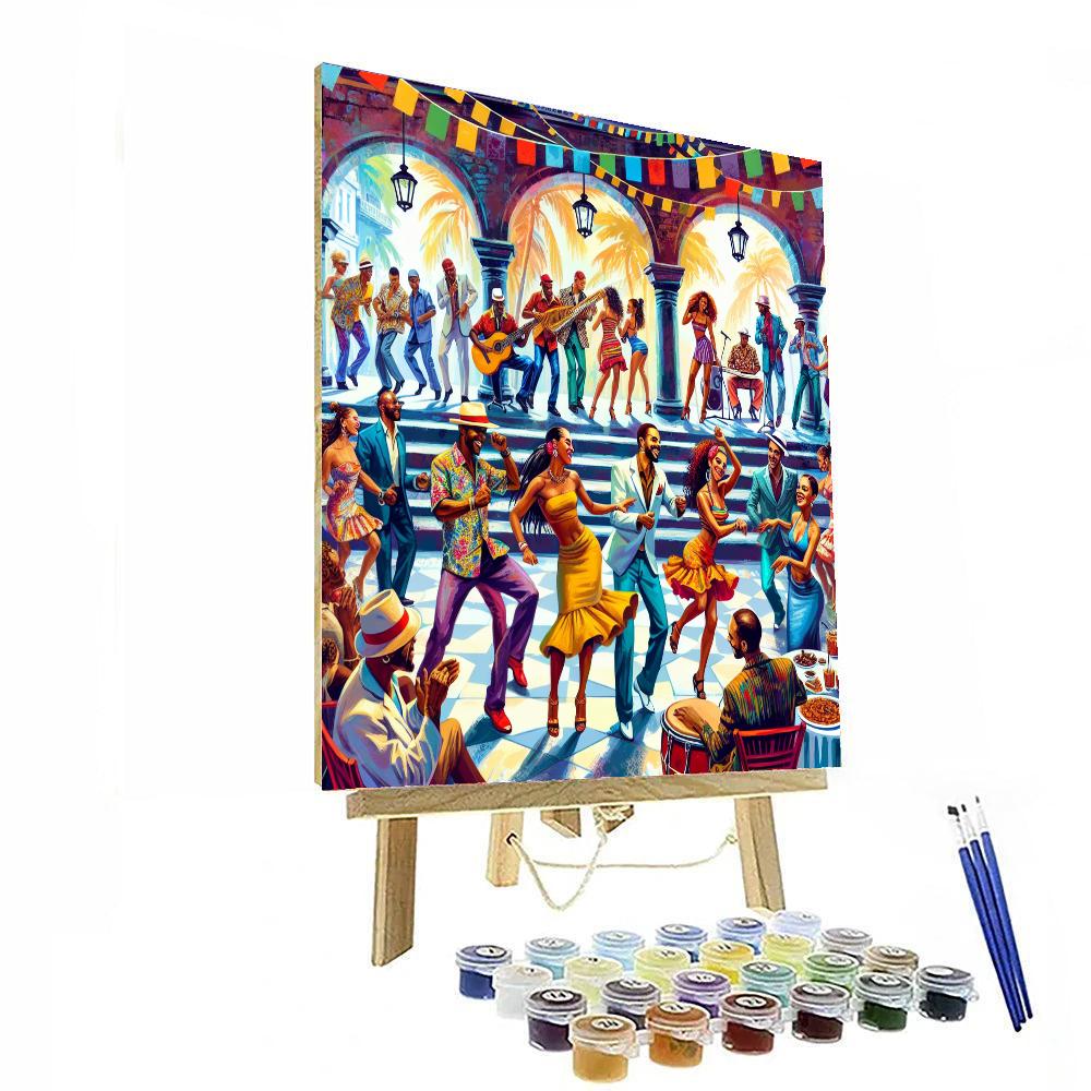 Festival Internacional De Salsa - Cuba Paint By Numbers Art