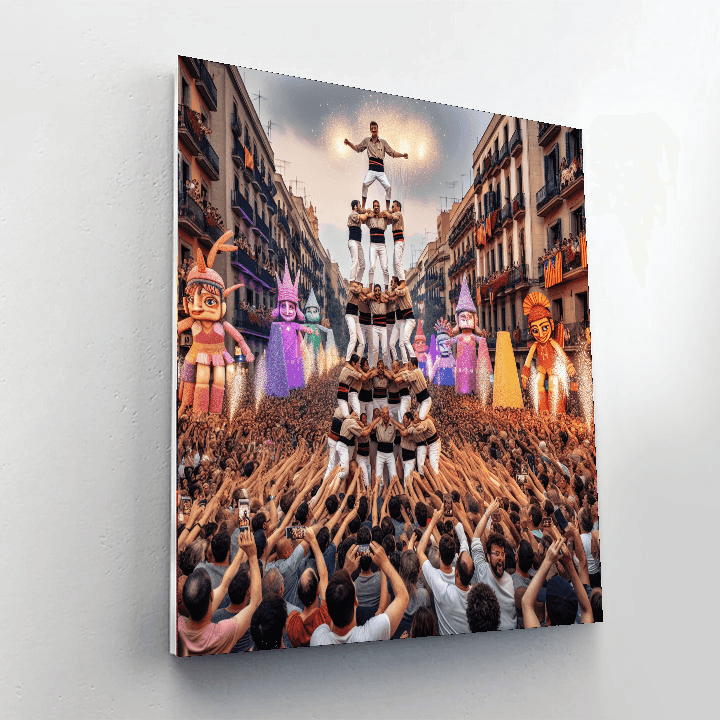 Festes De La Mercè - Barcelona, Spain Paint By Number