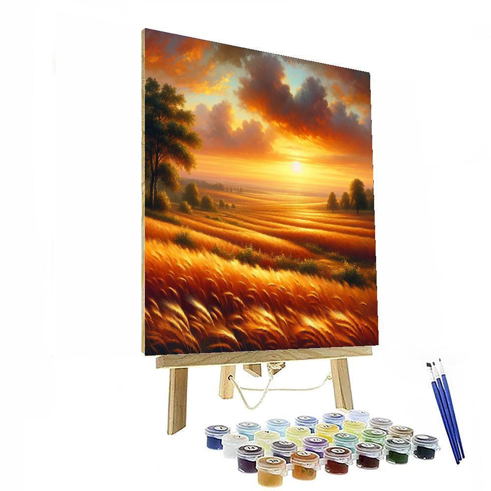 Golden Fields Of Harvest DIY Paint By Numbers