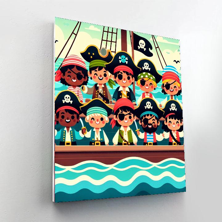 Pirate Playground Plunder Paint By Numbers Art