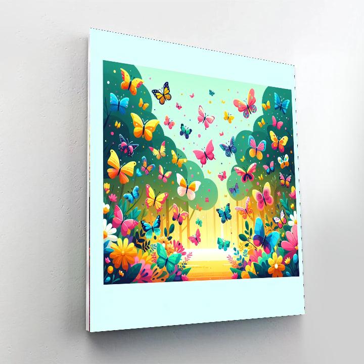 Enchanted Butterfly Kingdom Paint By Color