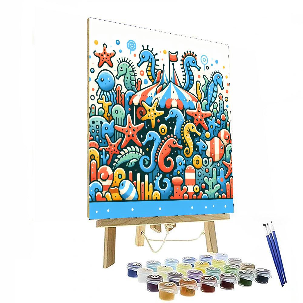Aquatic Creature Carnival Paint By Numbers Kits
