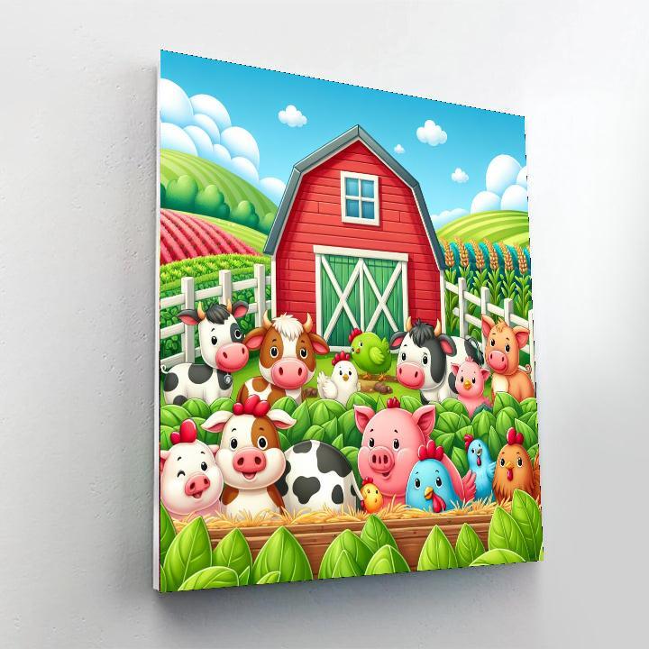 Charming Farm Fun Paint By Number