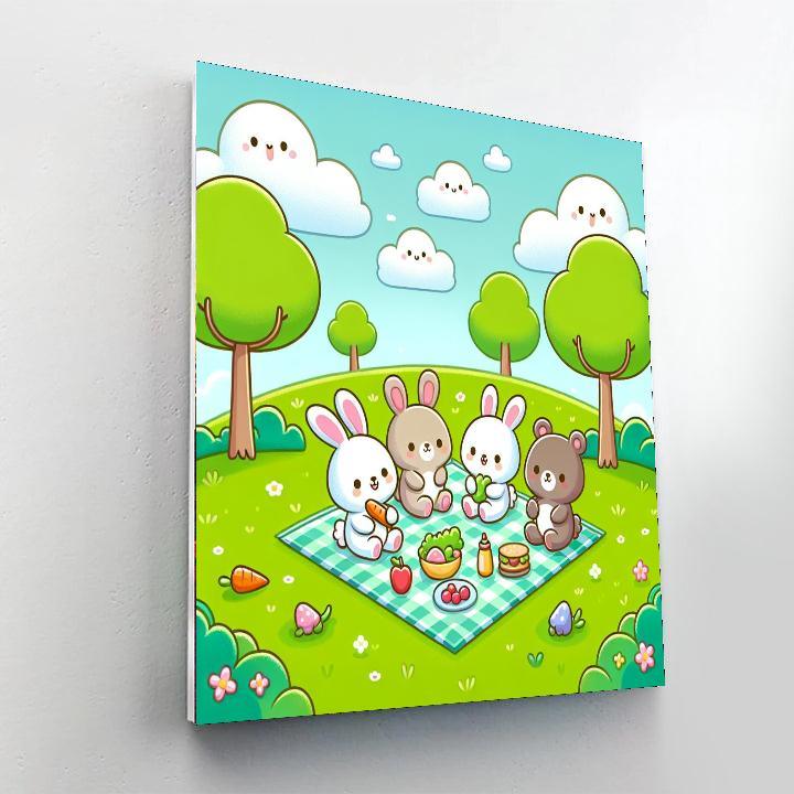 Picnic Party Painting Number Kit