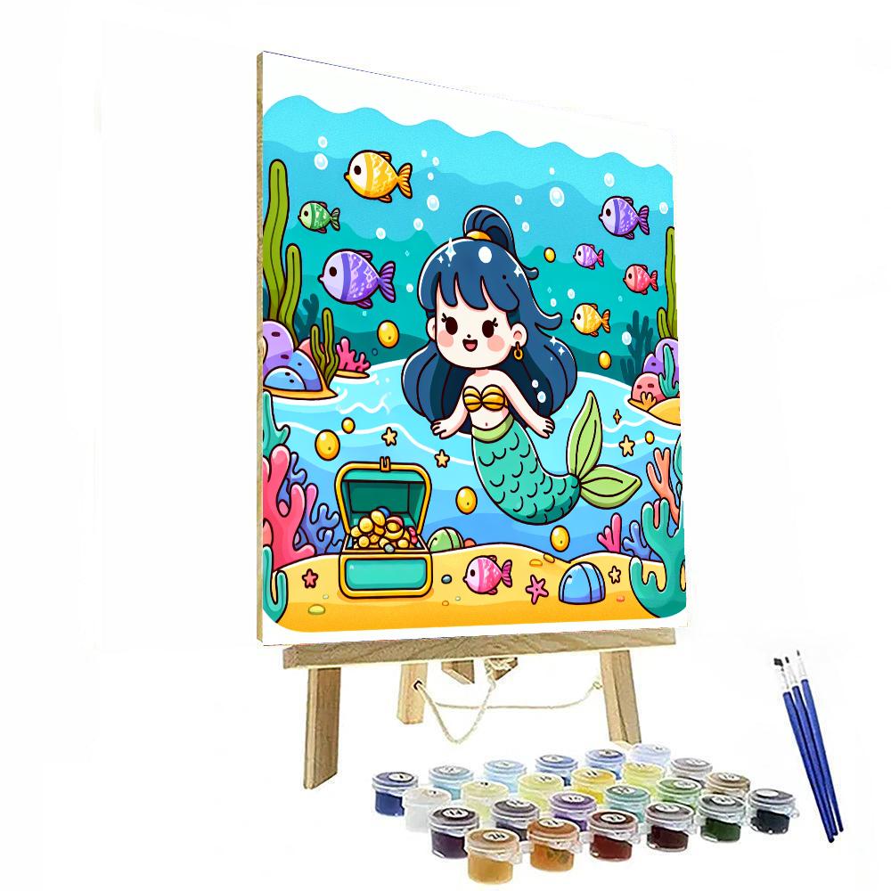 Undersea Mermaid Voyage Number Painting