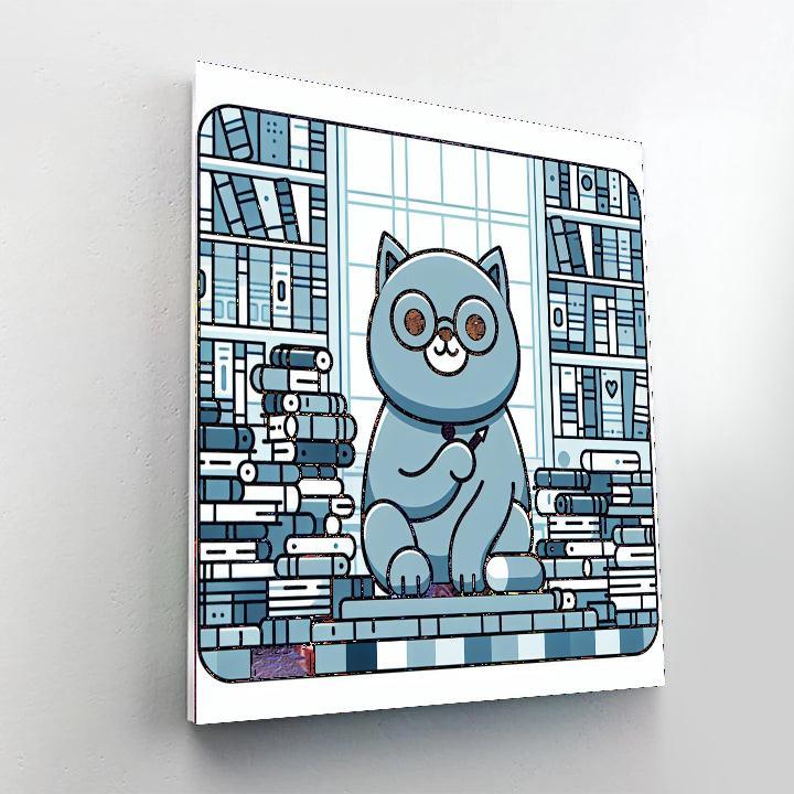 Clever Cat Librarian Paint By Numbers Kits
