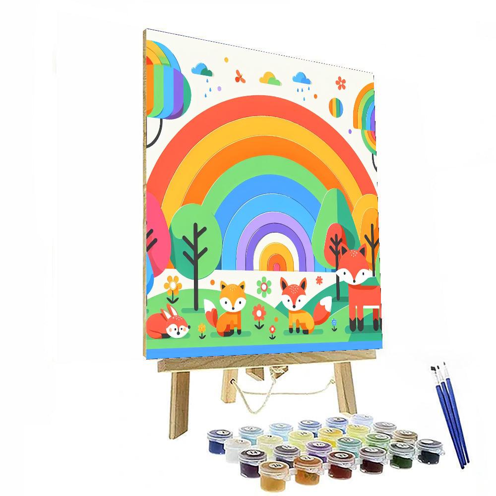 Rainbow Forest Harmony Paint By Numbers
