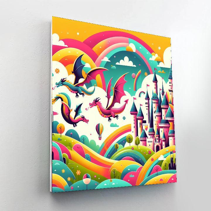 Rainbow Fantasy Kingdom Number Painting