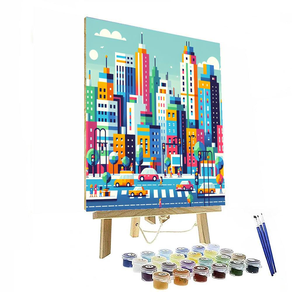 Cityscape Dream Paint By Numbers Art