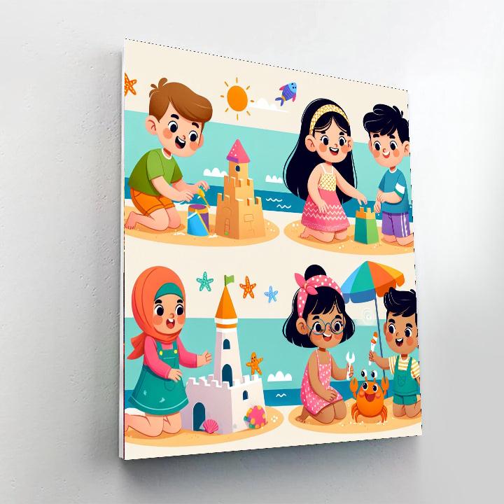 Breezy Beach Adventure Painting By Numbers Kit