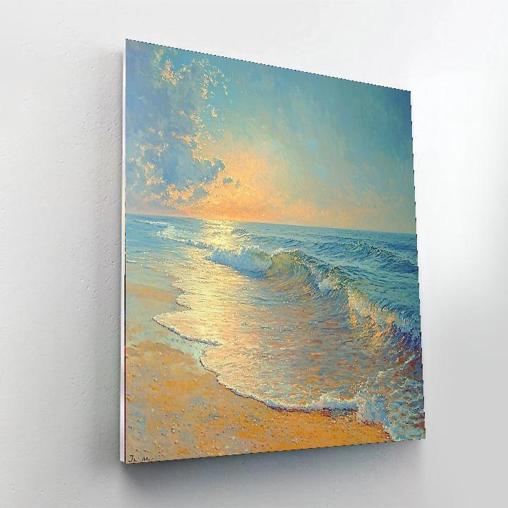 J.M.W. Turner Inspired Serene Coastline  Paint By Numbers