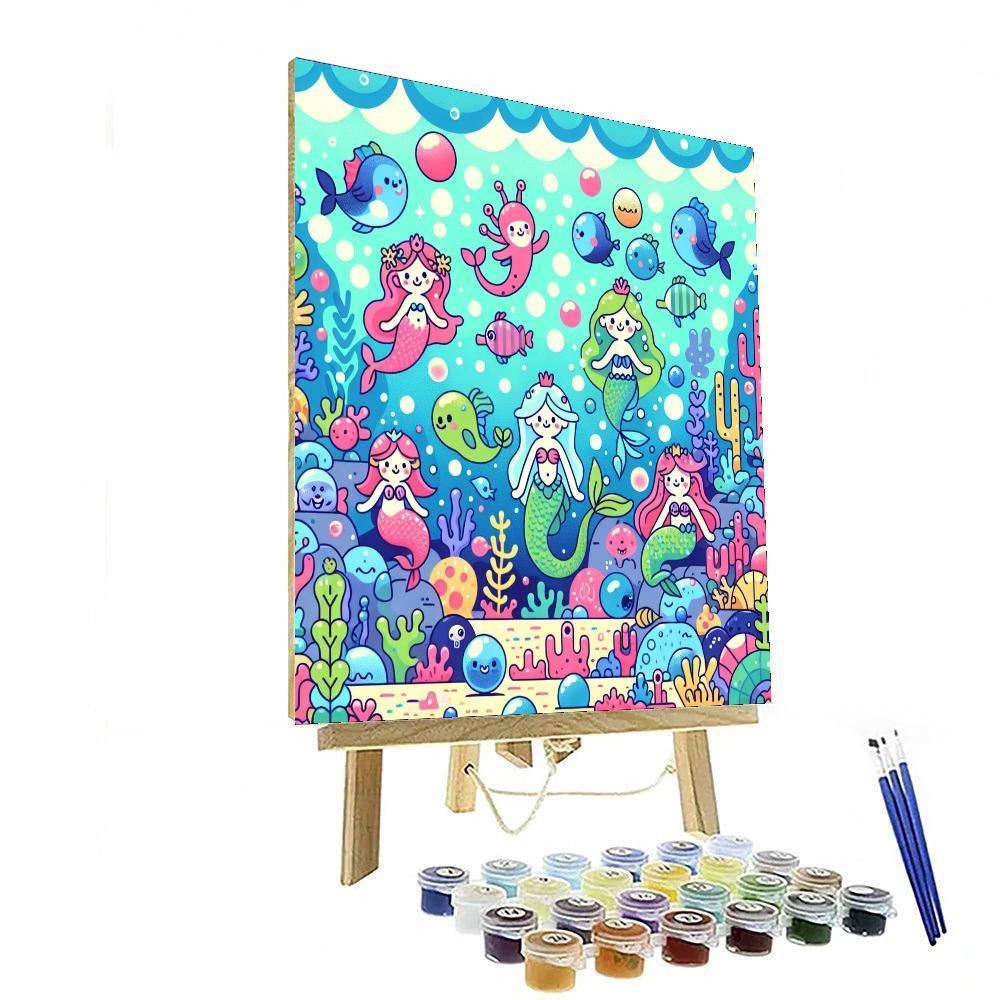 Undersea Magic Kingdom Painting By Numbers Kit