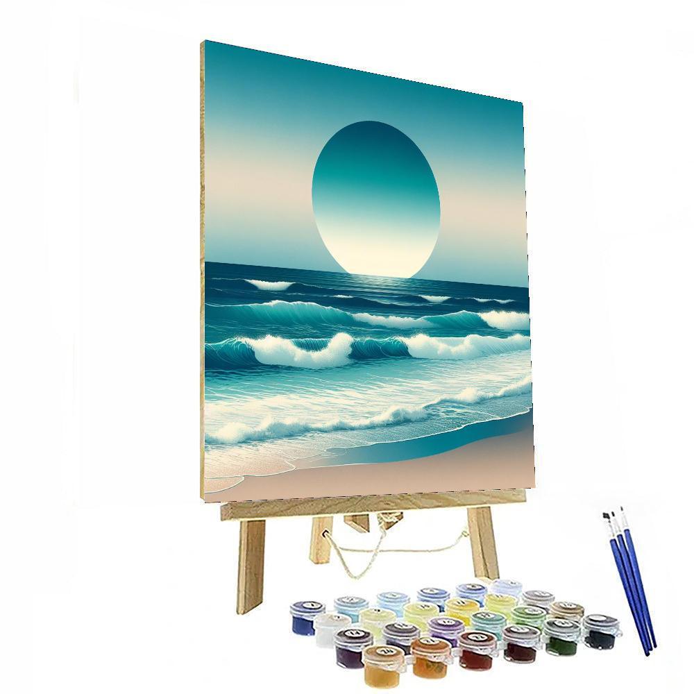 Ocean's Endless Blue Paint By Number
