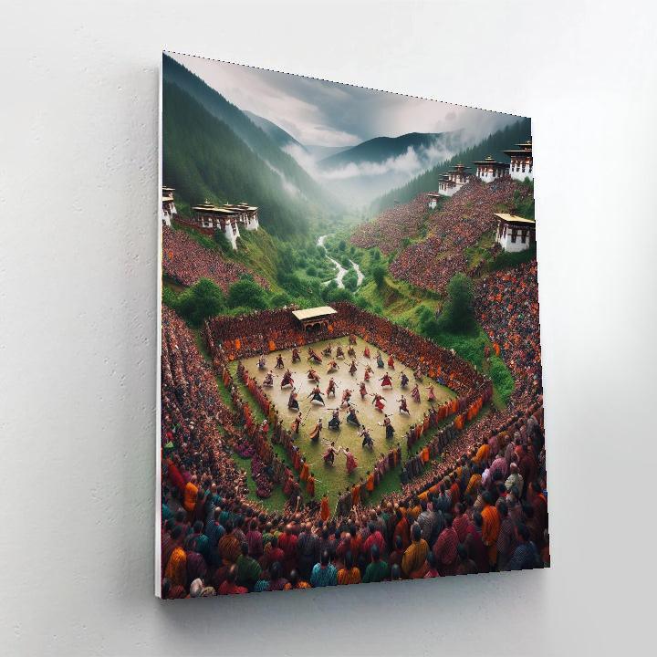 Punakha Drubchen - Punakha, Bhutan DIY Paint By Numbers