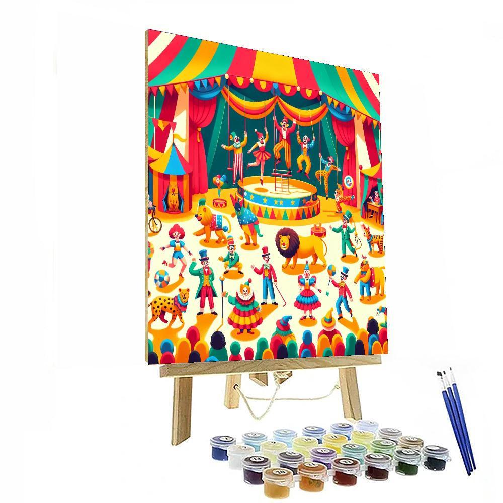 Circus Carnival Painting Number Kit