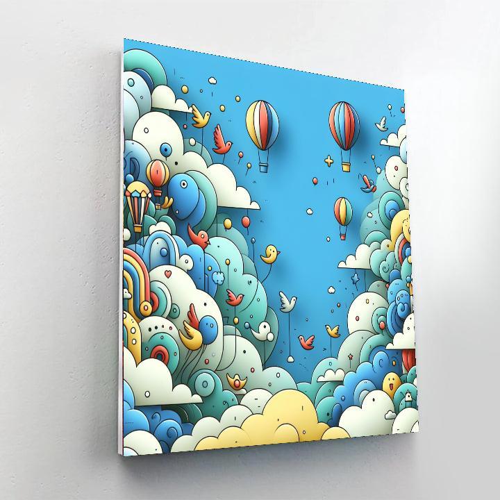 Magic In The Clouds Paint By Numbers Art