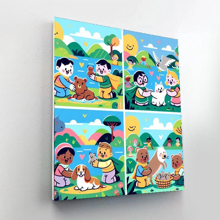 Wild Animal Rescue Team DIY Paint By Numbers