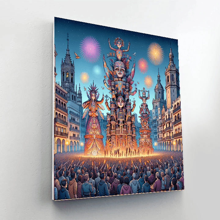 Las Fallas - Valencia, Spain Number Painting