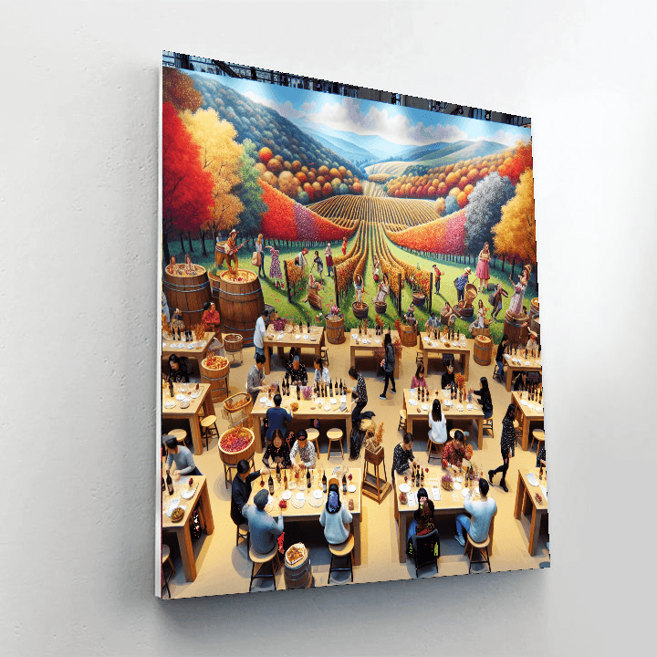 Festival Of The Grape - British Columbia Paint By Numbers Art