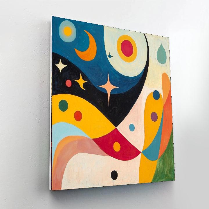 Joan Miró Inspired Imaginative Odyssey  Paint By Numbers Art