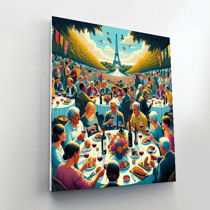 The La Fête Des Vins - France Paint By Numbers Kits