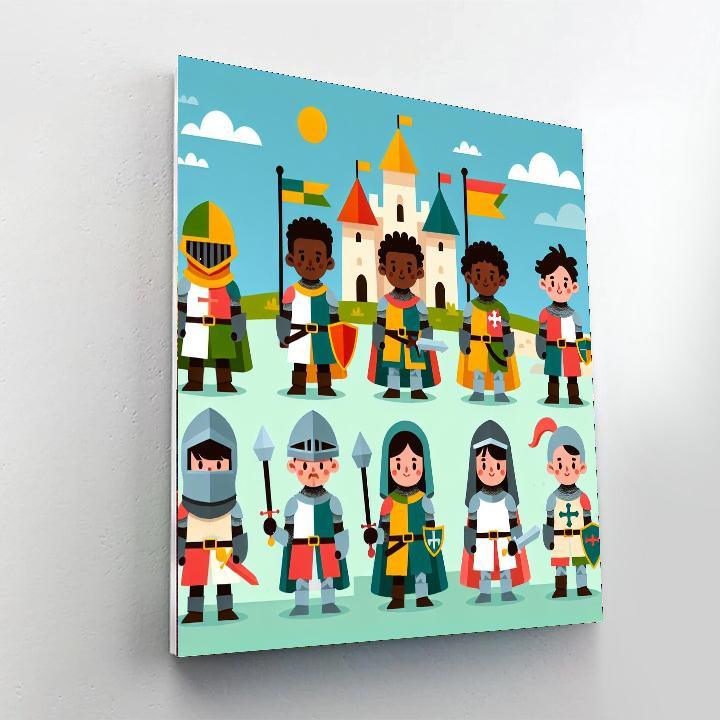 Knight's Heroic Quest Paint By Numbers Kits
