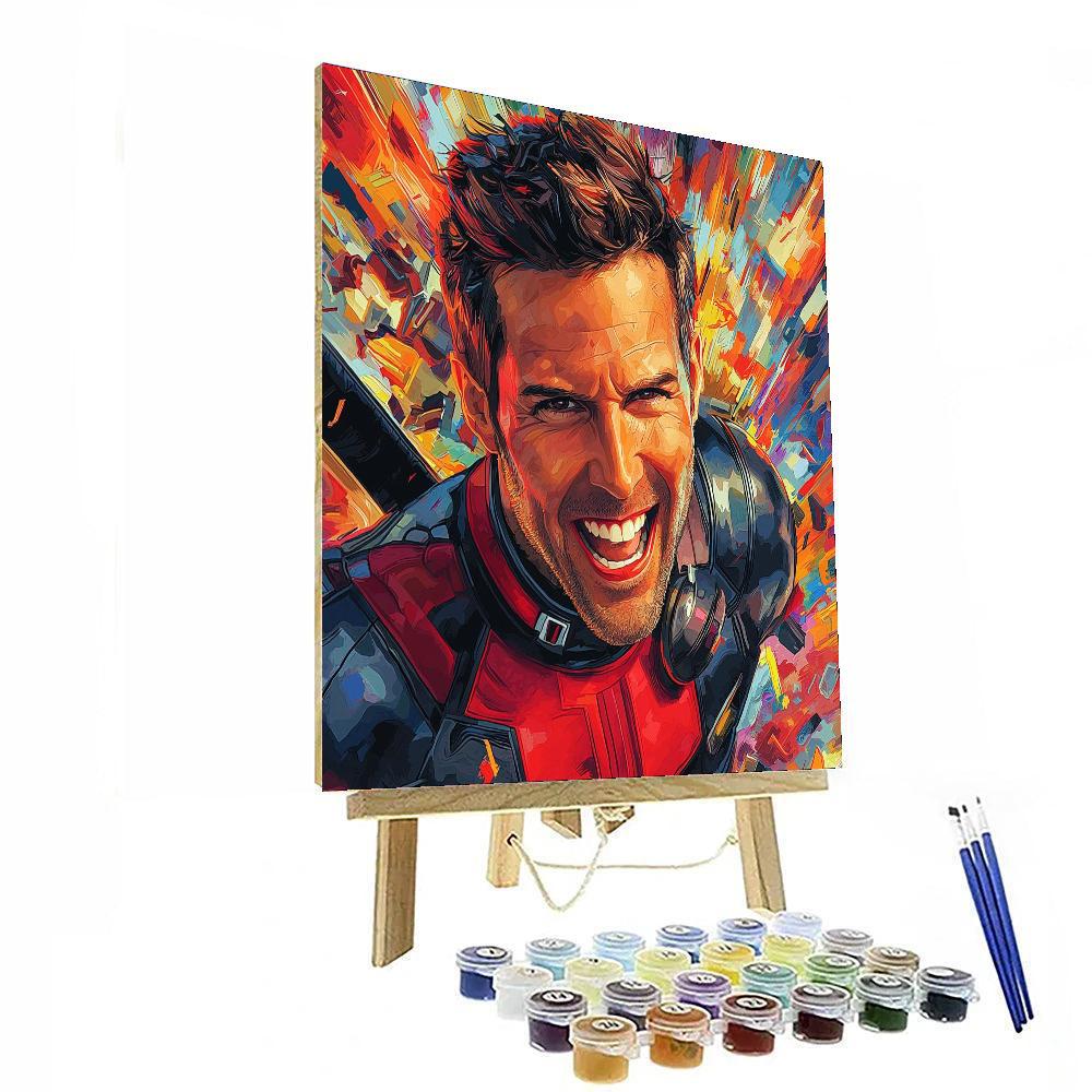 Ryan Reynolds: The Witty Charisma Of Deadpool Painting Number Kit