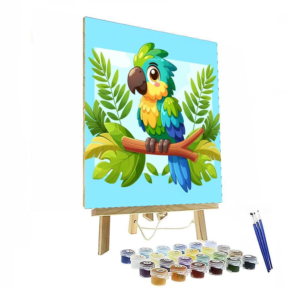 Cheeky Parrot Paint By Color