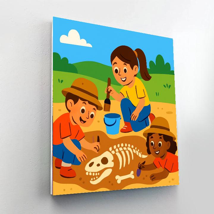 Fossil Dig Paint By Numbers Kits