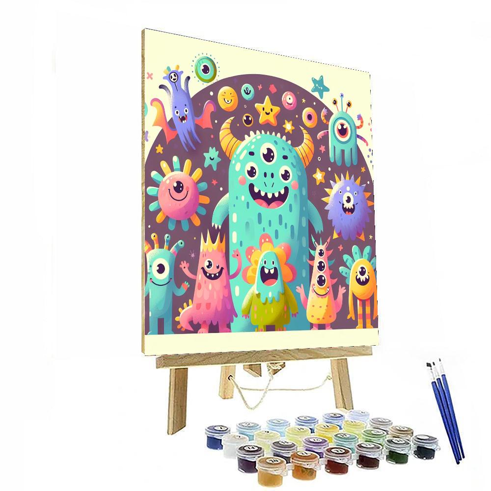 Marvelous Monsters Paint By Numbers Art