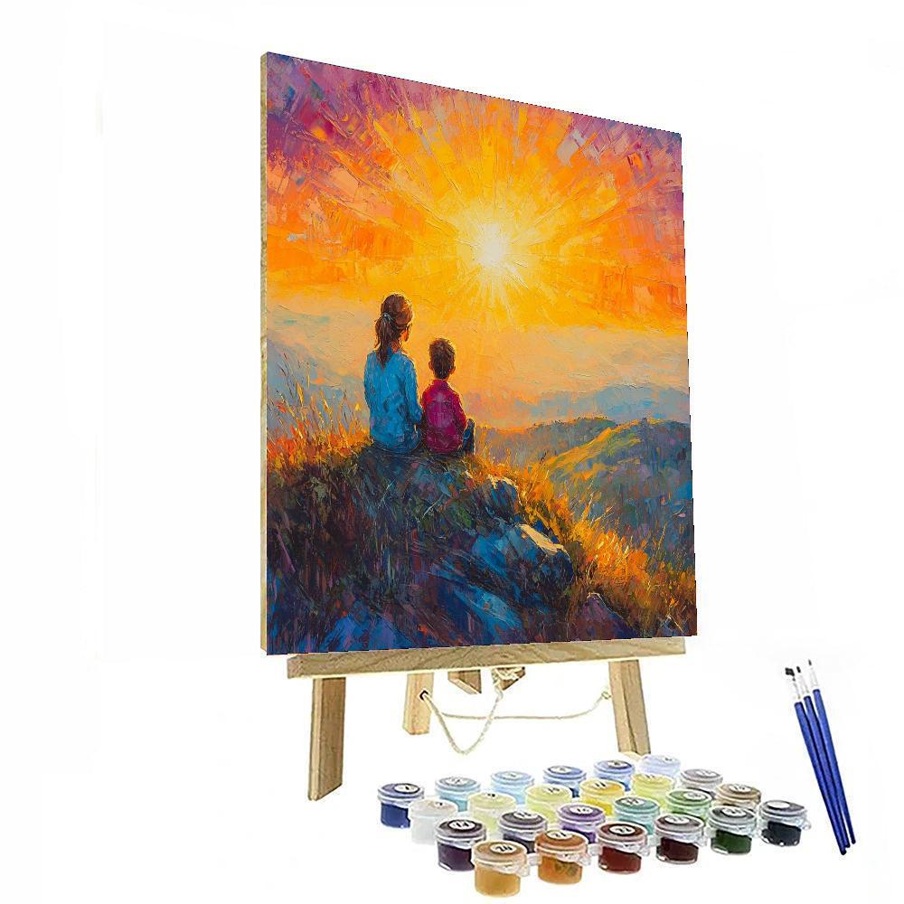 Sunrise Of Love Number Painting