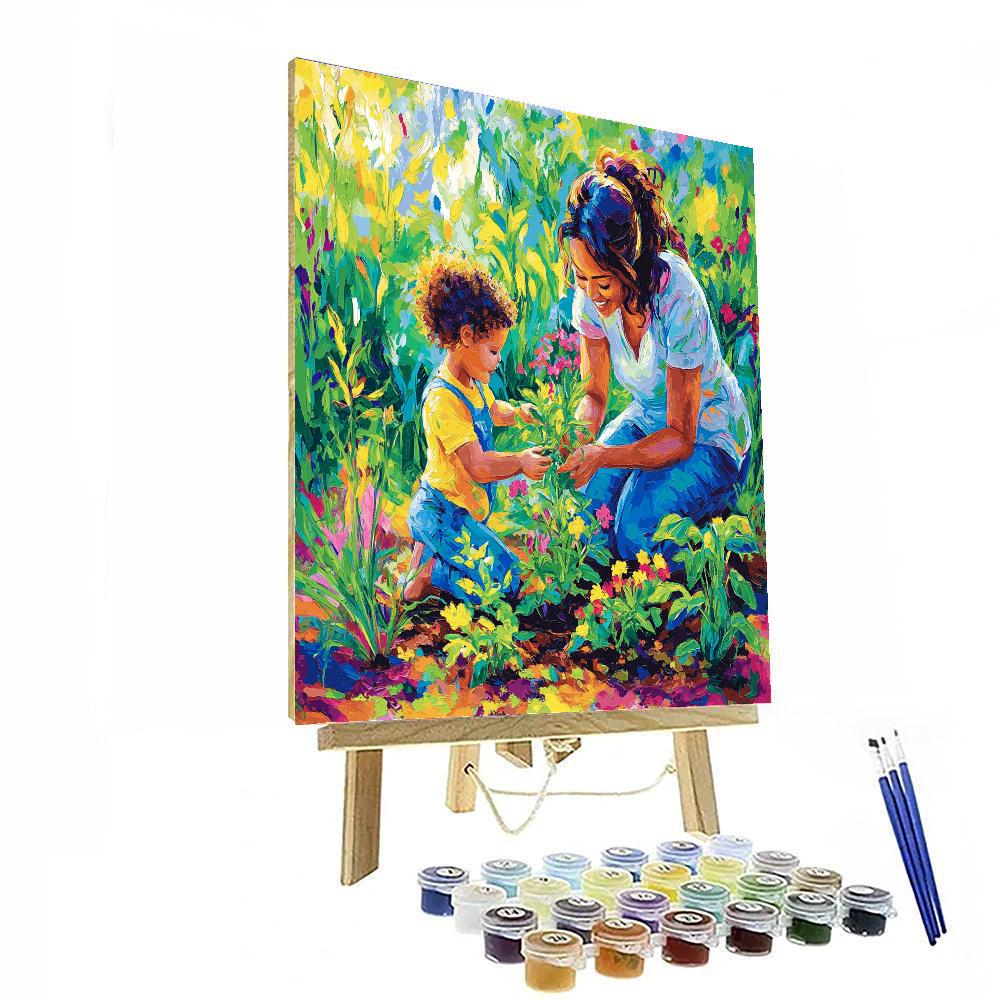 Happiness In The Garden Paint By Number