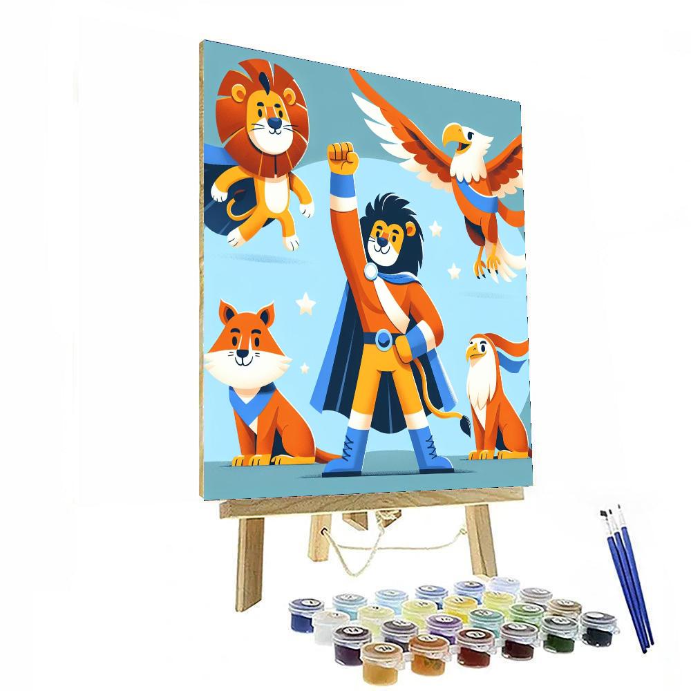 Heroic Animals Number Painting