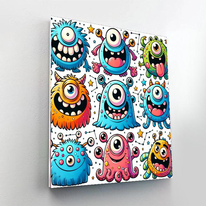 Creative Monster Mash Painting Number Kit