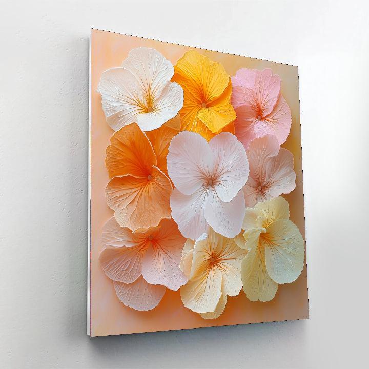 Leonardo Da Vinci Inspired Petals In Harmony  Paint By Numbers Art