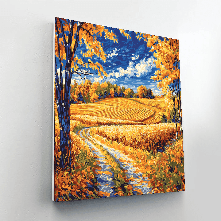 Vincent Van Gogh Inspired Harvest Fields  Paint By Number