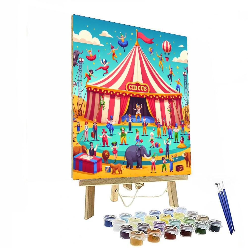 Circus Spectacle Delight Painting Number Kit