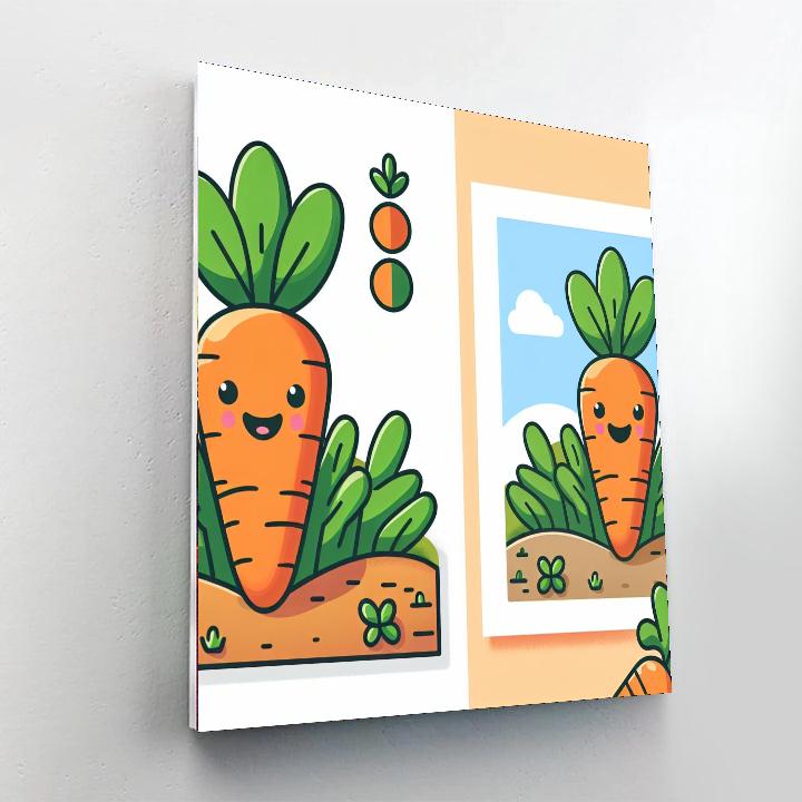 Creative Carrot Paint By Numbers Art