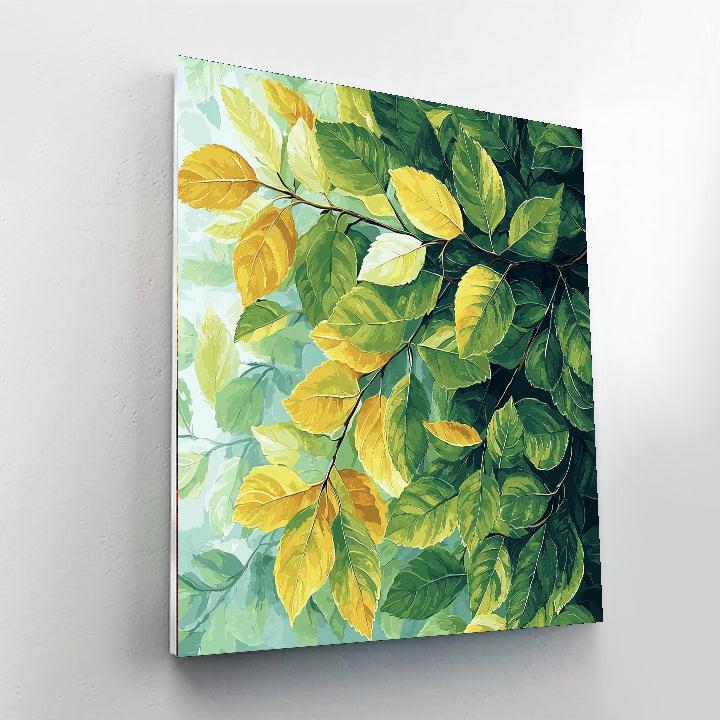 Leonardo Da Vinci Inspired Radiant Foliage  Paint By Numbers Art