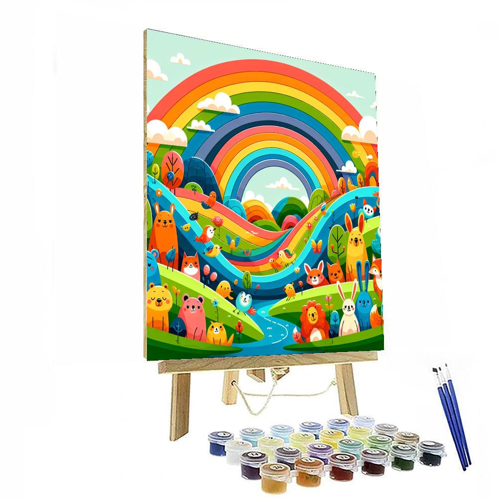 Rainbow World Adventure Numbered Painting Kits