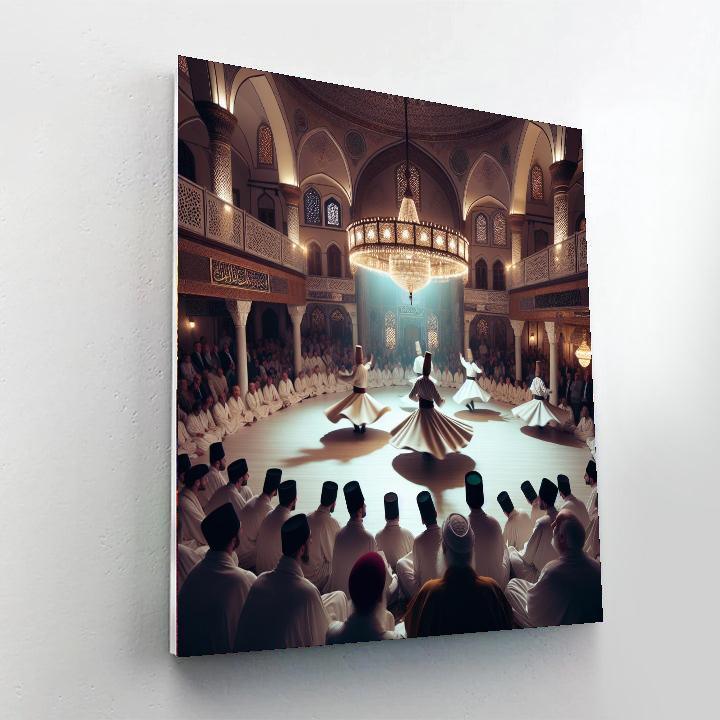 Whirling Dervishes Festival - Turkey Painting Number Kit