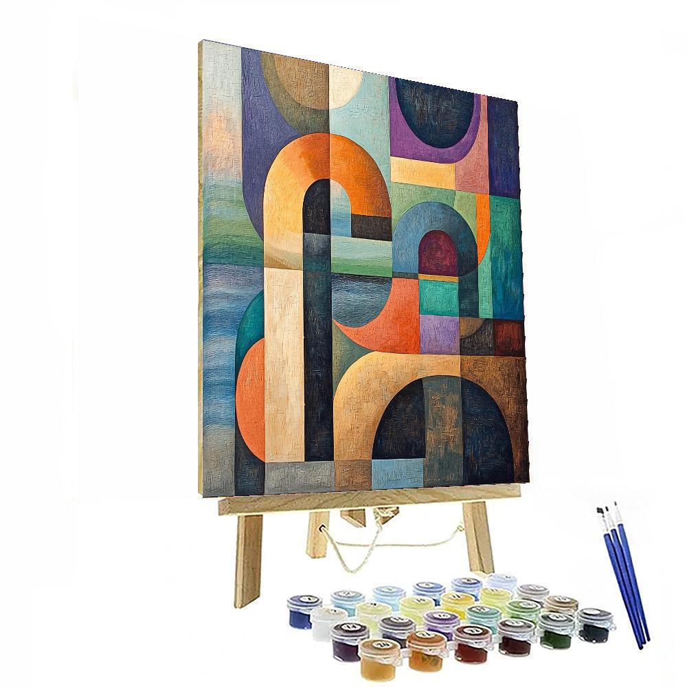 Max Ernst Inspired Fluid Expressions  Paint By Numbers Art