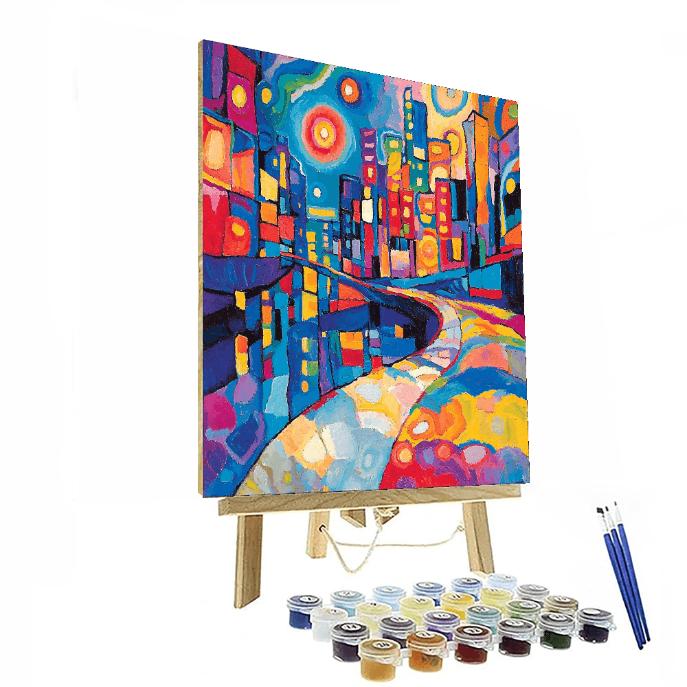 Wassily Kandinsky Inspired Wanderlust In Color  Painting By Numbers Kit