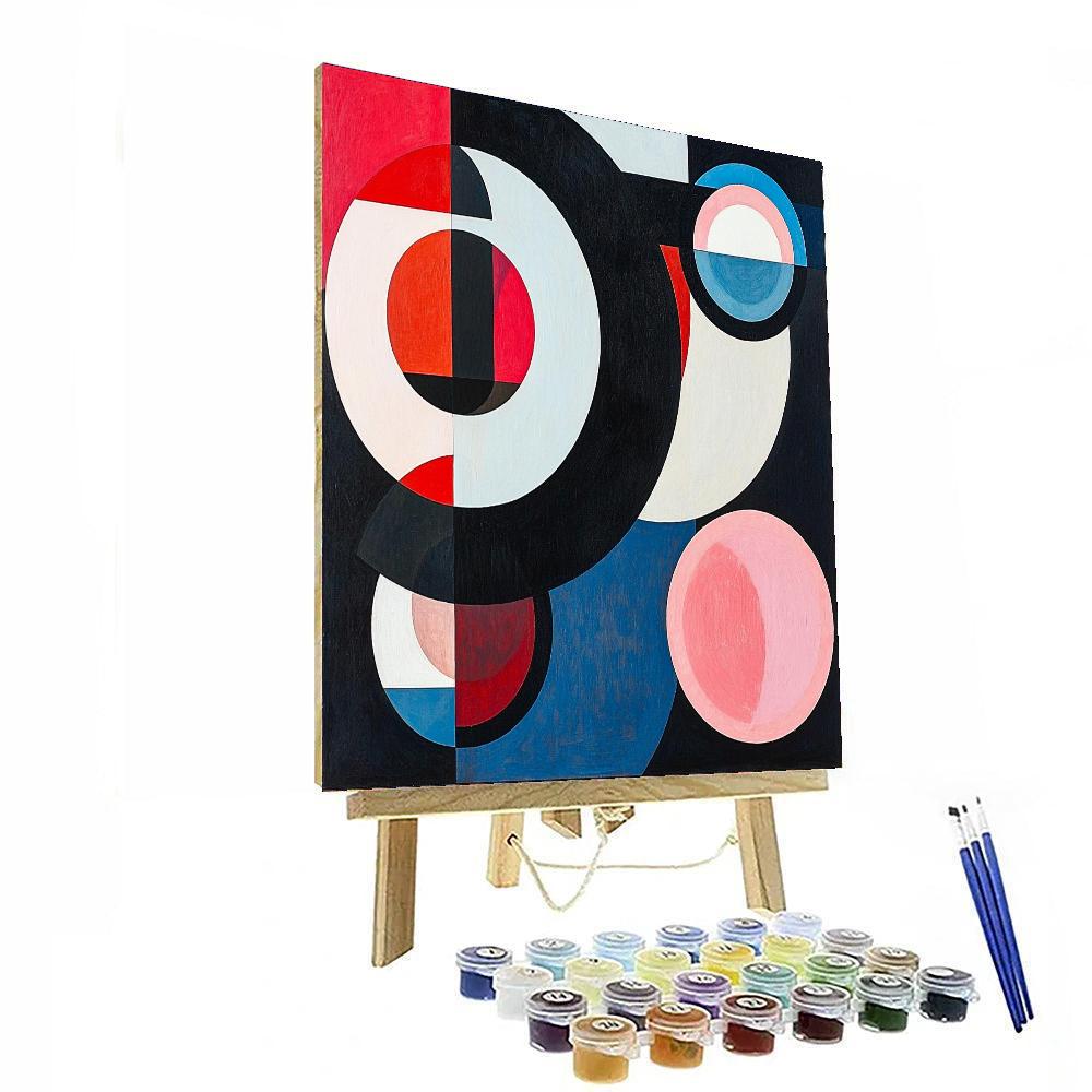 Kazimir Malevich Inspired Chromatic Balance  Painting Number Kit