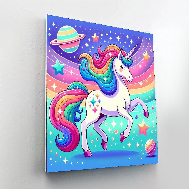Galaxy Unicorn Adventure Paint By Color