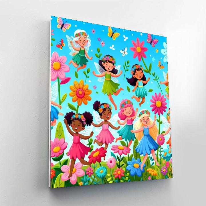 Dancing Flower Fairies Numbered Painting Kits