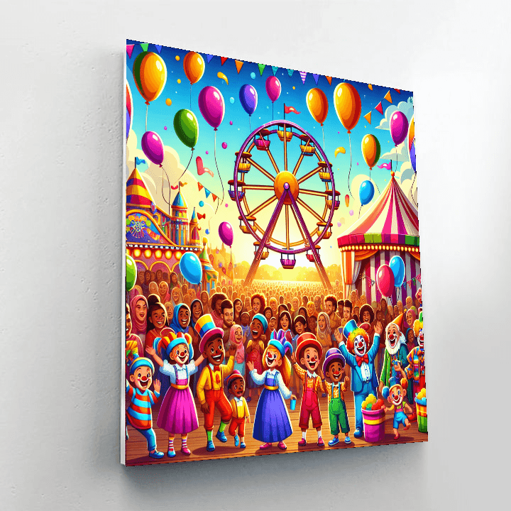 Cheerful Carnival Celebration Paint By Numbers Kits